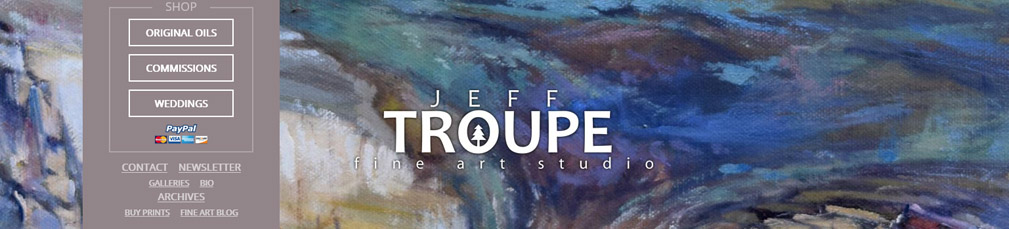 Jeff Troupe Fine Art custom web design