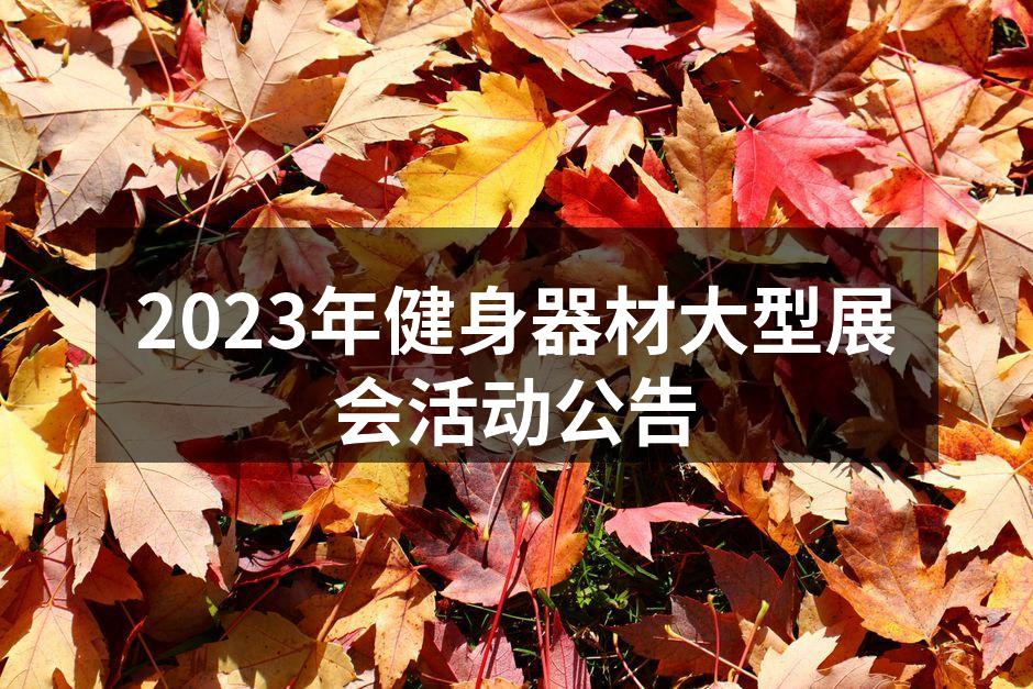 健身器材展览现场